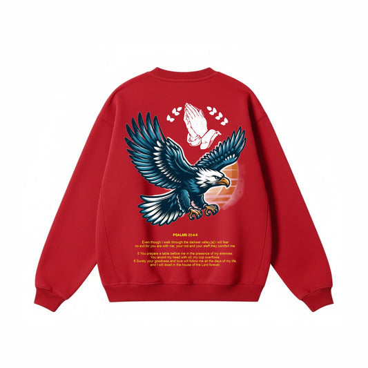 GSB "Psalm 23" Eagle Sweatshirt (Crimson)